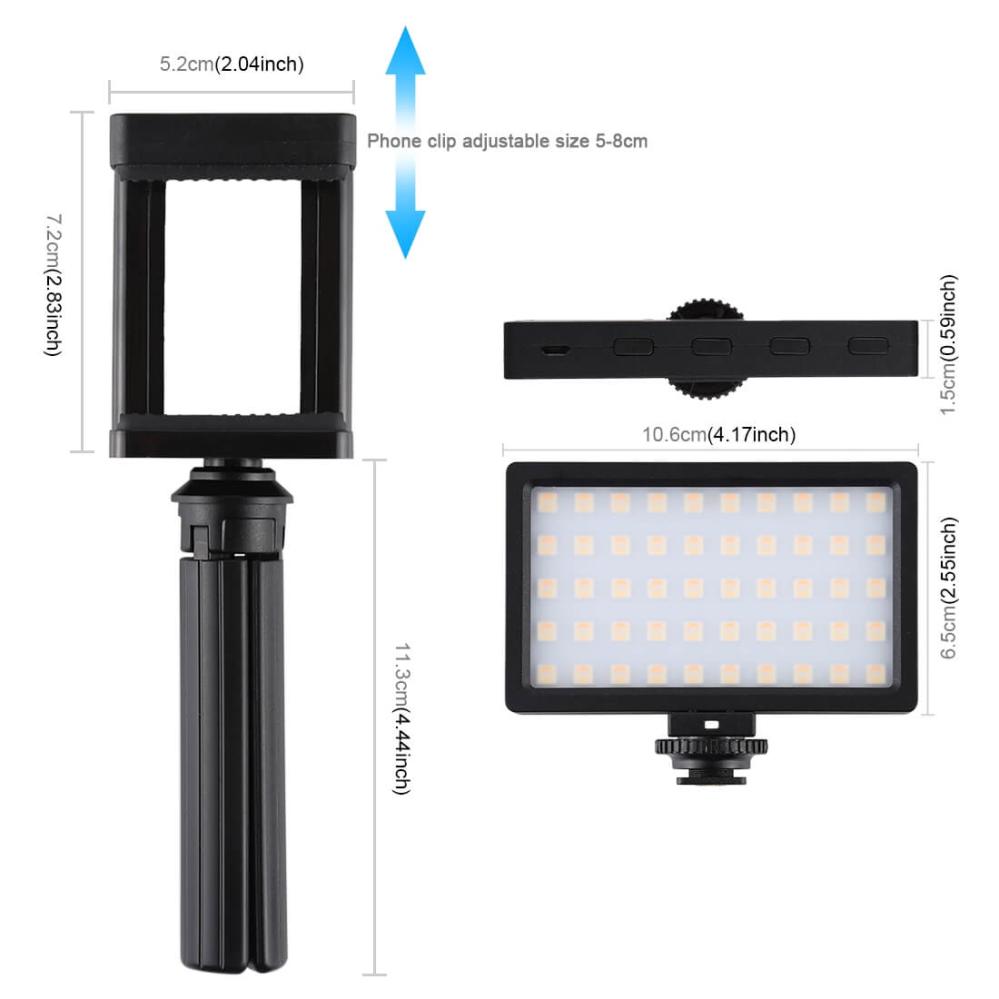 Puluz RGB Videobelysning Kit med 100st lysdioder