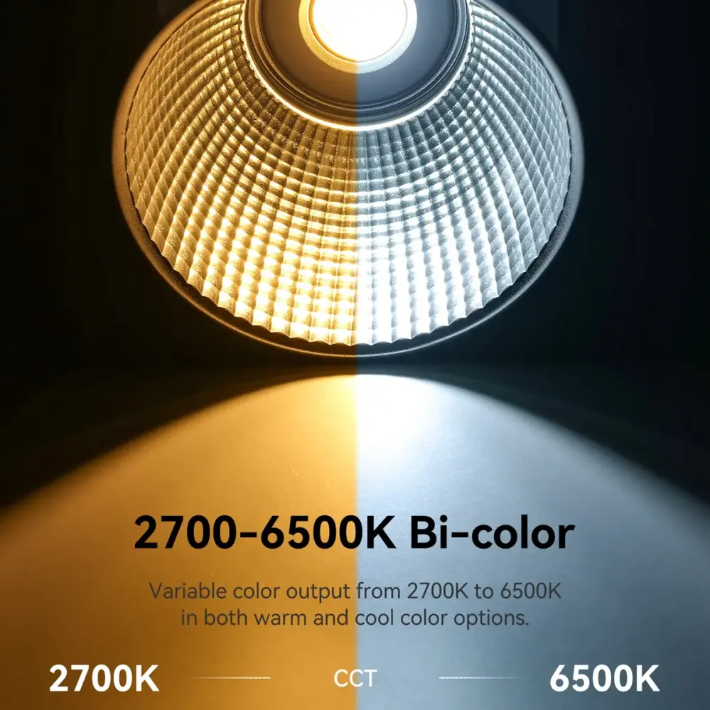  Ulanzi LT005 60W Bi-Color COB Videolampa med nätadapter från Kamda – snabb leverans och trygg e-handel