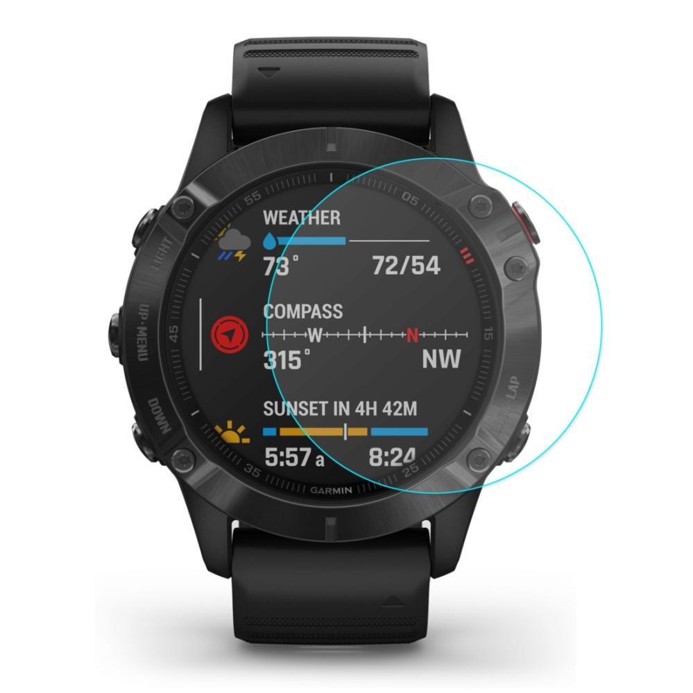 Displayskydd för Garmin Fenix 6 / Fenix 6 Pro / Fenix 6 Sapphire av härdat glas