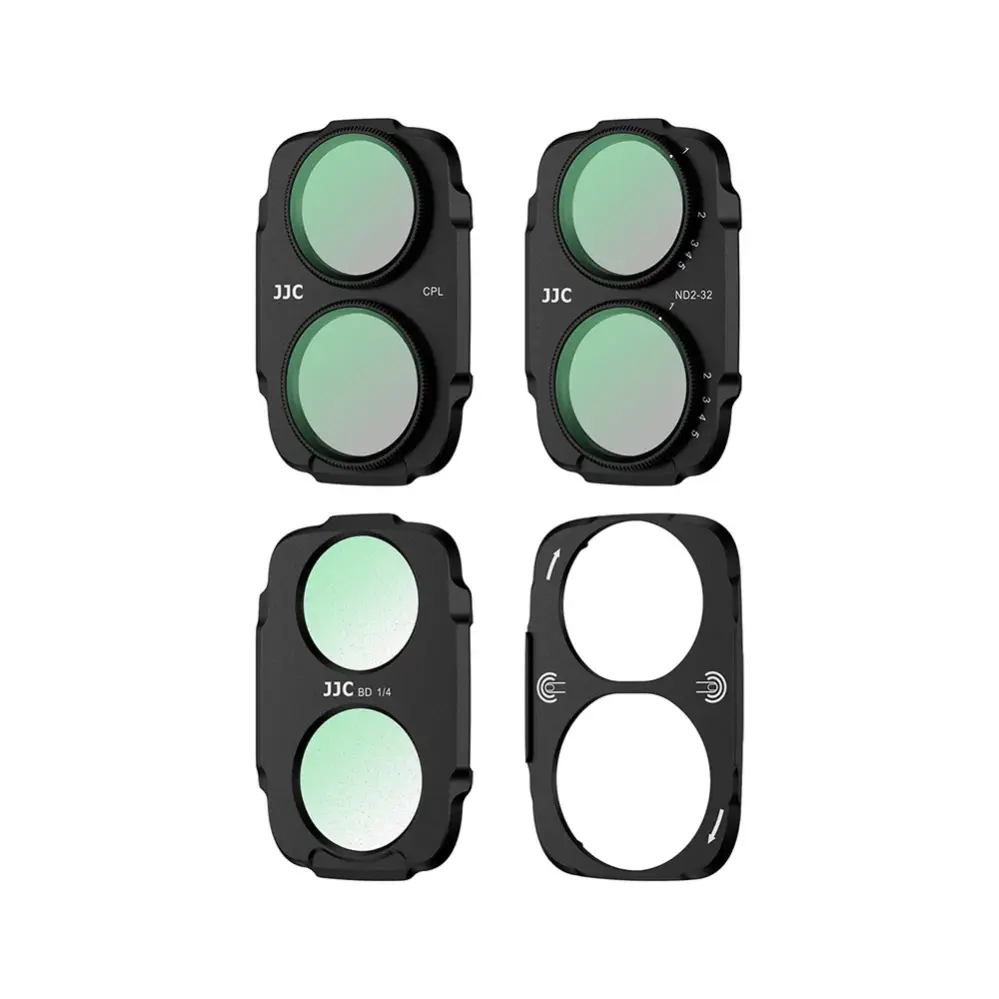  JJC F-M4P magnetiskt filterkit för DJI Osmo Pocket 4P – CPL, ND2–32 & Black Mist från Kamda – snabb leverans och trygg e-handel