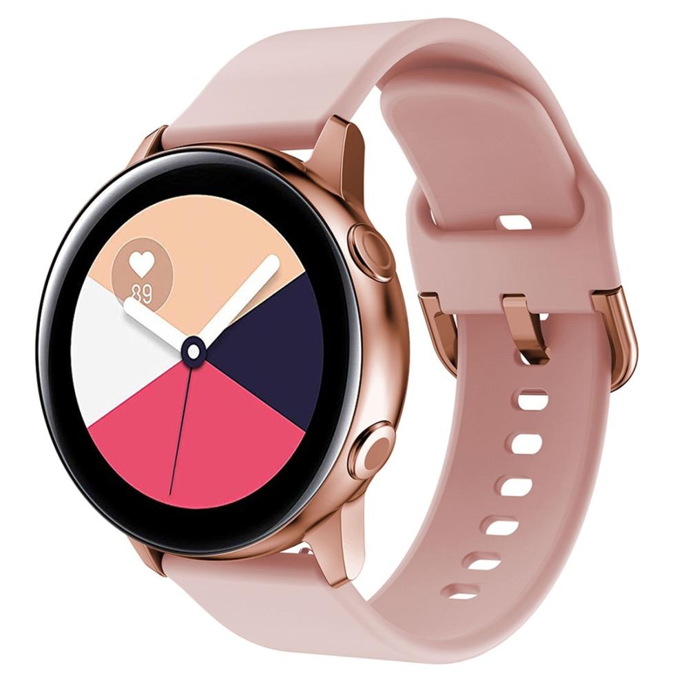 Armband för Galaxy Watch Active 20mm Rosa silikon