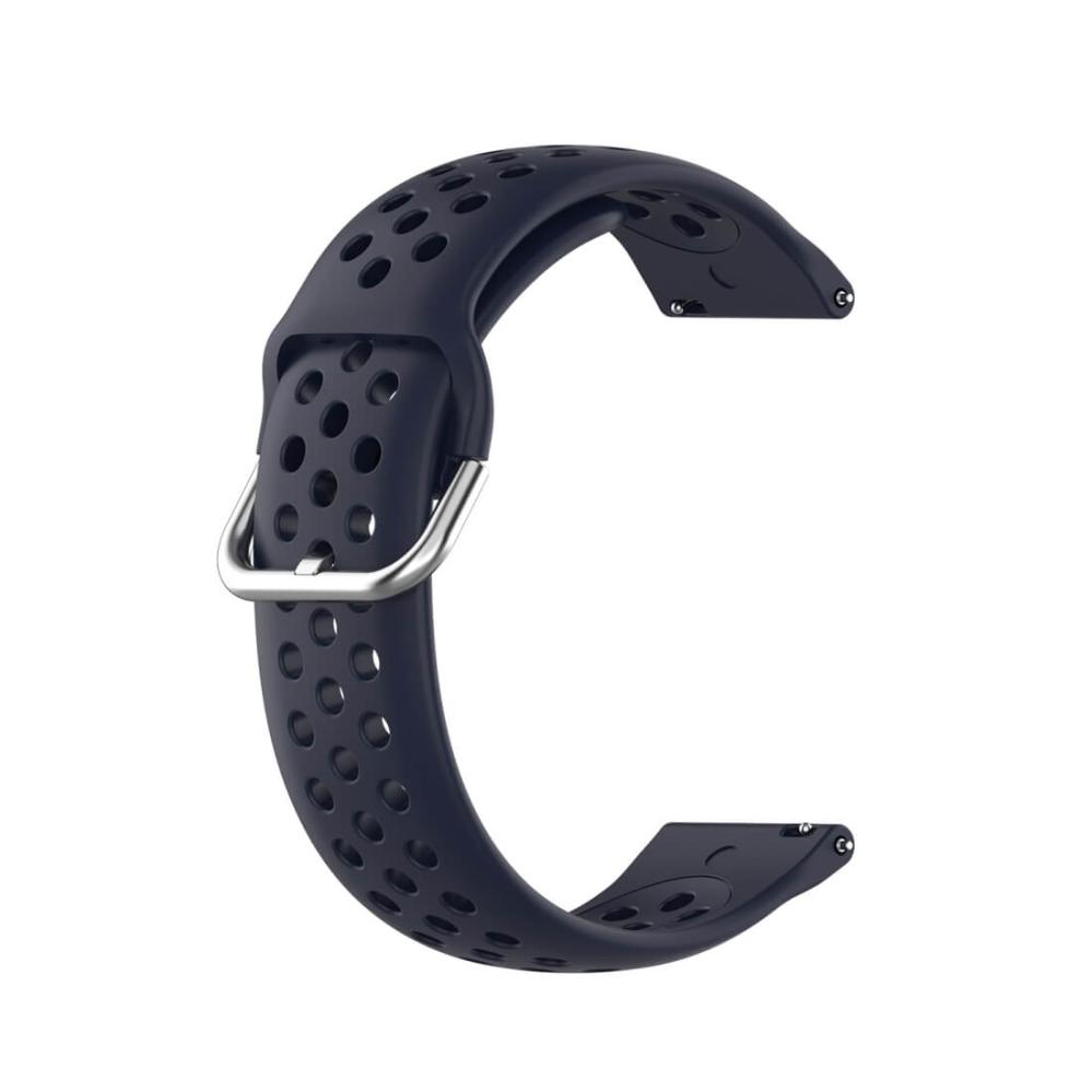 Armband för Watch 22mm universal modell Mörkblå silikon