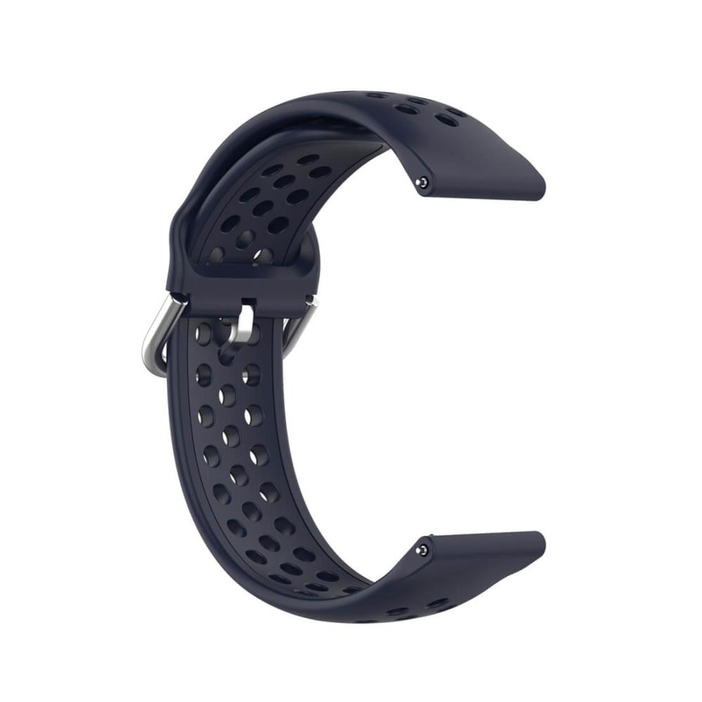 Armband för Watch 22mm universal modell Mörkblå silikon