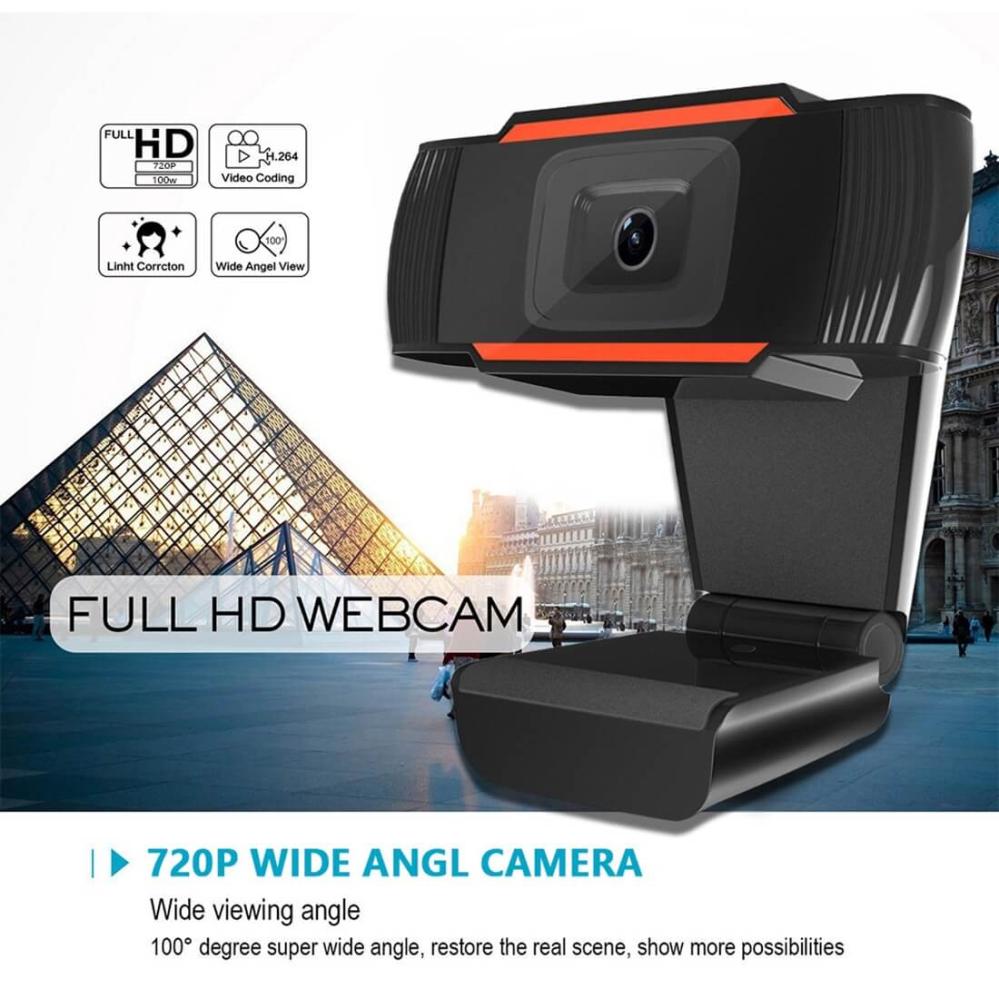 Webbkamera HD720P USB med mikrofon