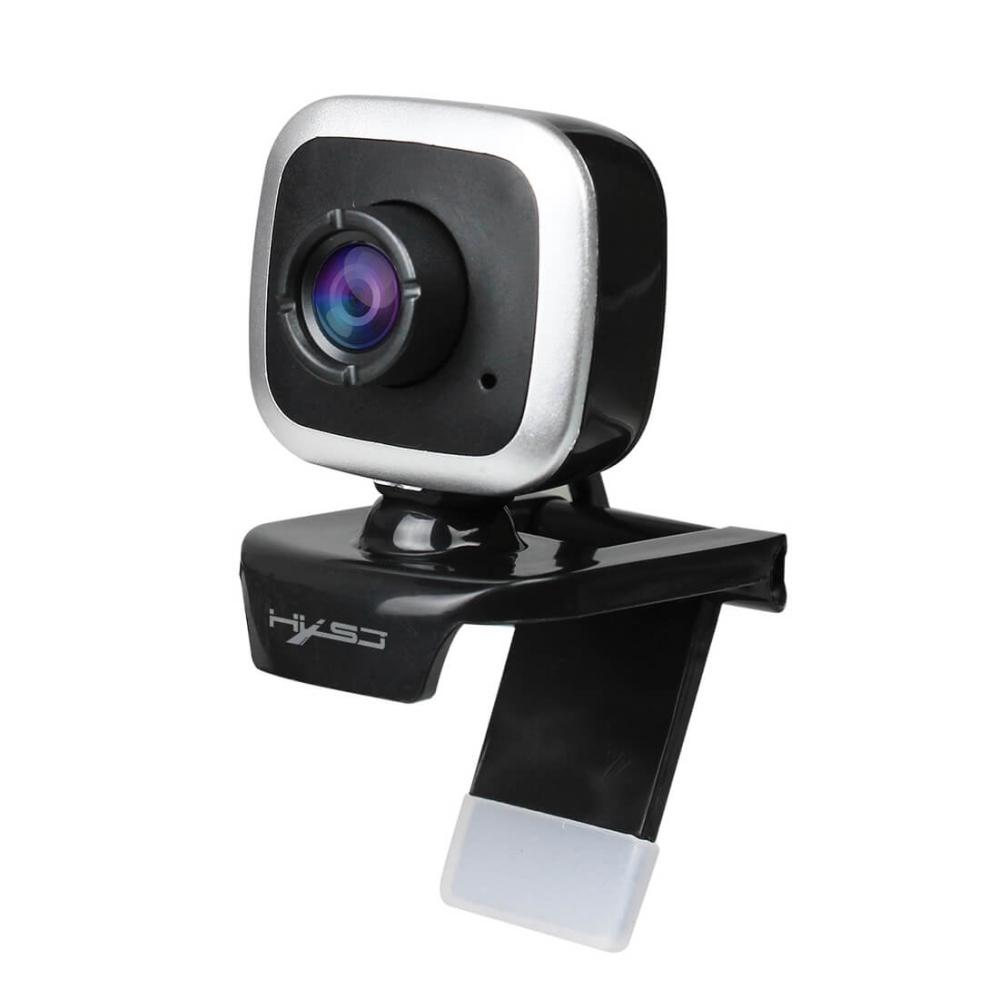 480P Webbkamera Justerbar 360 grader HD-Video USB med mikrofon - HXSJ