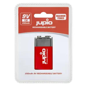 Jupio uppladdningsbart 9V-batteri 250mAh Ni-MH fr&aring;n Kamda &ndash; snabb leverans och trygg e-handel