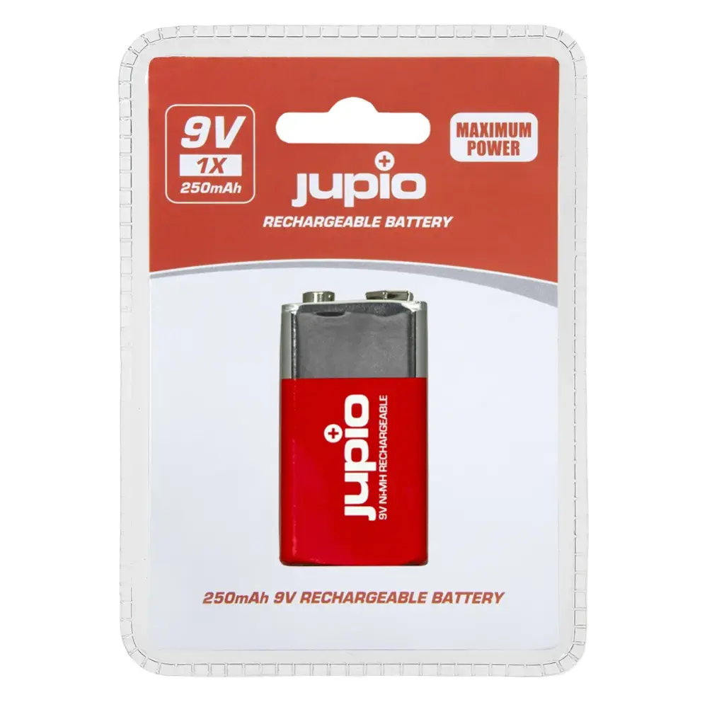 Jupio uppladdningsbart 9V-batteri 250mAh Ni-MH från Kamda – snabb leverans och trygg e-handel