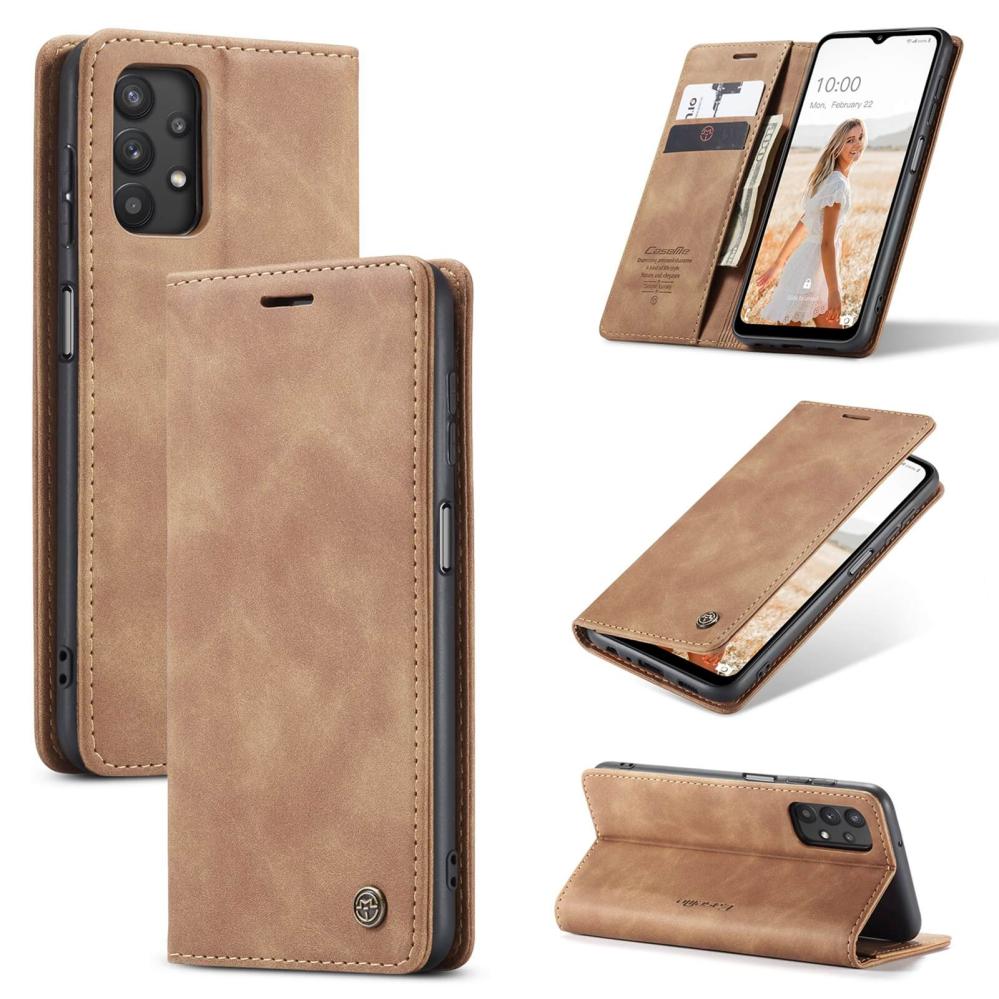 CaseMe Plånboksfodral Brun för Galaxy A32 5G