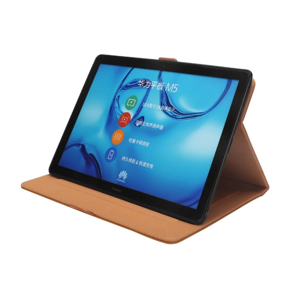 Fodral för Huawei MediaPad M5 10.8 - Extrafack & Pennhållare Ljusbrun