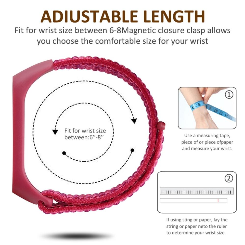 Armband Rosa för Xiaomi Mi Band 3 / 4