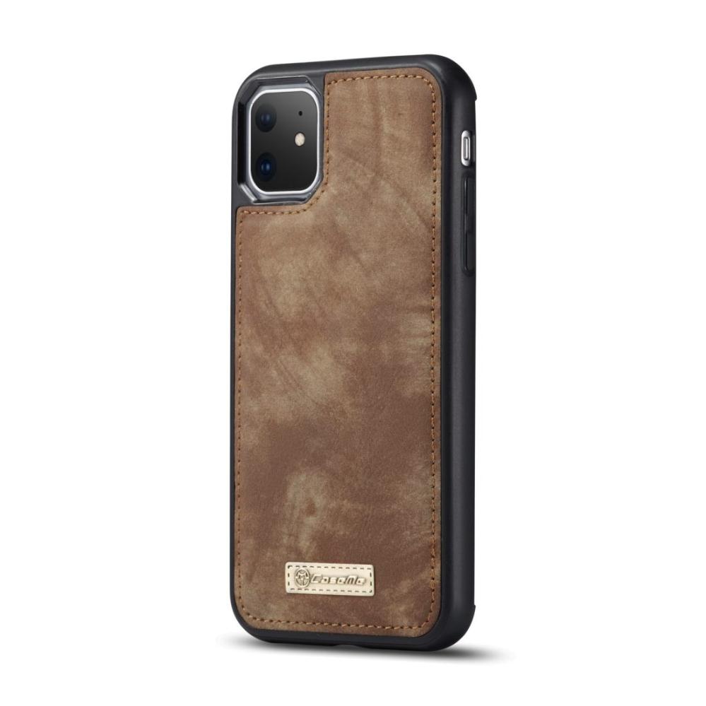 CaseMe Plånboksfodral med magnetskal för iPhone 11 Brun