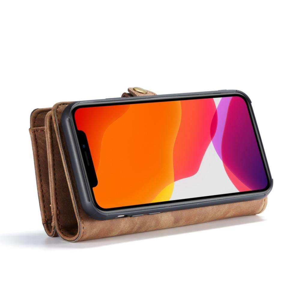 CaseMe Plånboksfodral med magnetskal för iPhone 11 Brun