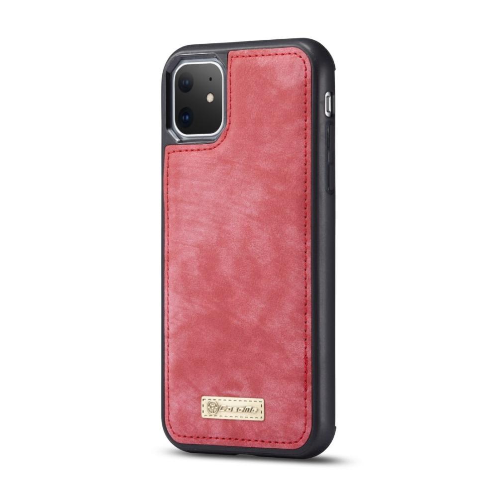 CaseMe Plånboksfodral med magnetskal för iPhone 11 Röd