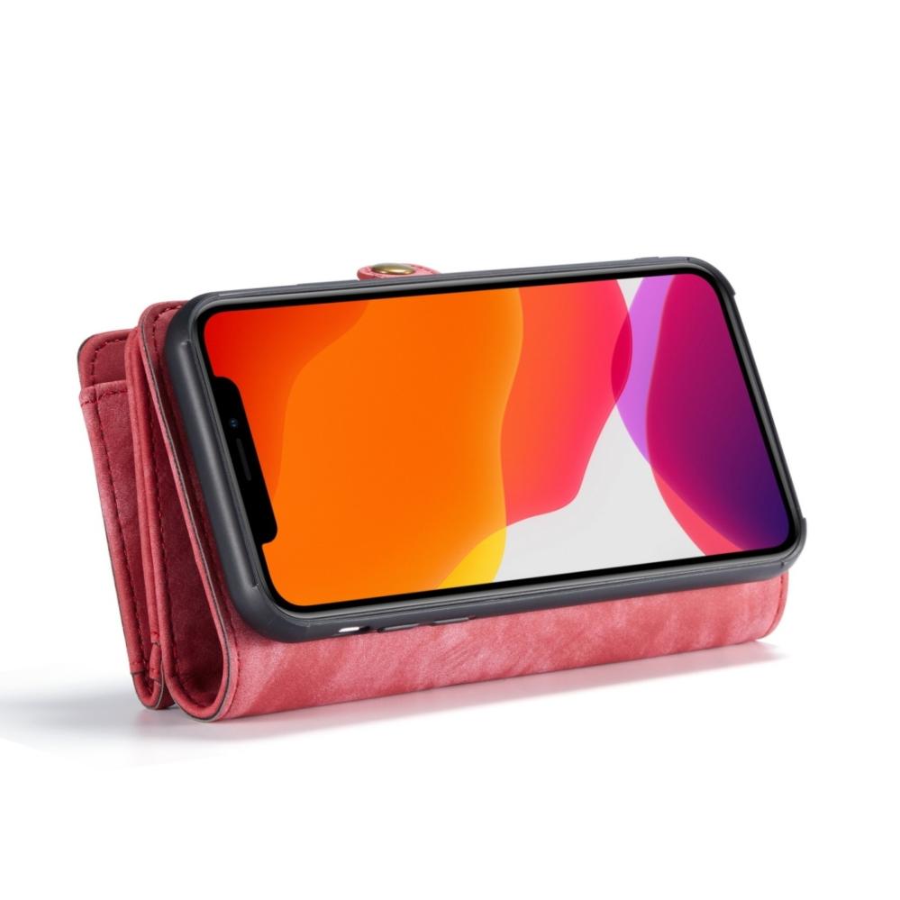 CaseMe Plånboksfodral med magnetskal för iPhone 11 Röd