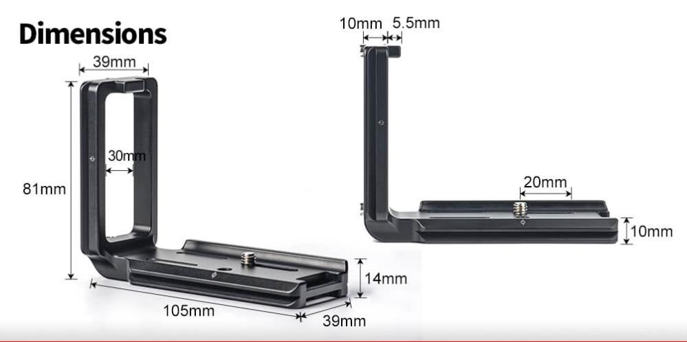Sunwayfoto L-Bracket för Sony A7RIII Sony A9