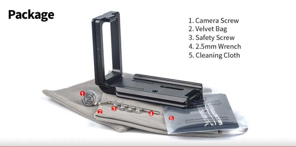 Sunwayfoto L-Bracket för Sony A7RIII Sony A9