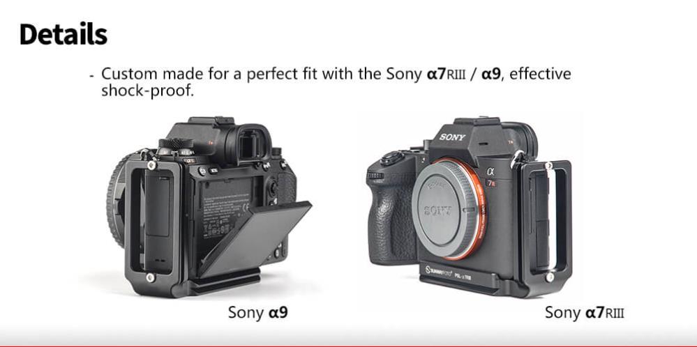Sunwayfoto L-Bracket för Sony A7RIII Sony A9