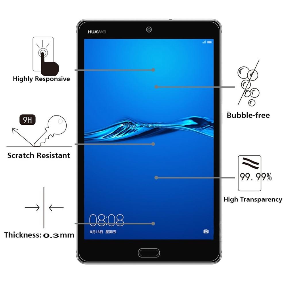 Skärmskydd för Huawei Tab M3 Lite 8.0 av härdat glas