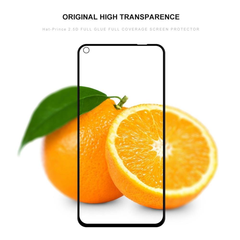 Skärmskydd för Huawei Nova 4 / Honor View 20 med Svart ram av härdat glas