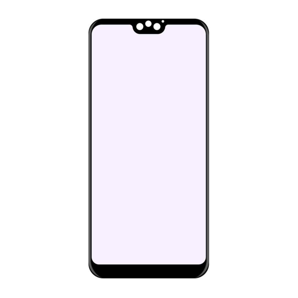 Displayskydd med svart ram för Huawei Honor 9i av härdat glas
