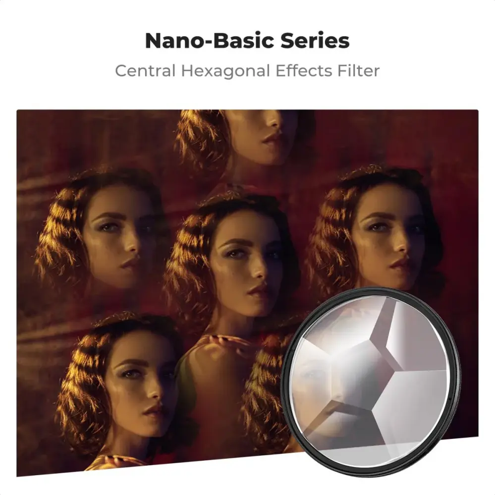 K&F Concept 77mm Kalejdoskopfilter hexagonalt – Nano-Basic från Kamda – snabb leverans och trygg e-handel