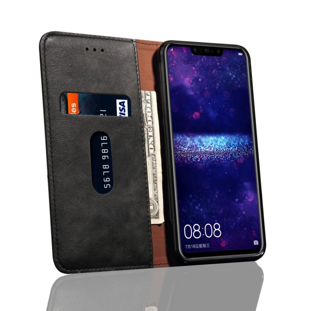 Plånboksfodral för Huawei P Smart Plus - Svart mönster