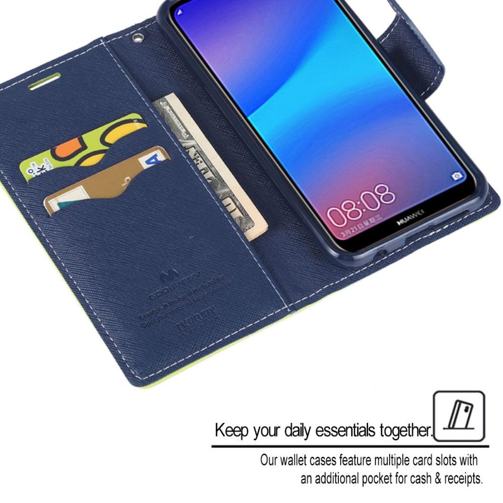 GOOSPERY För Huawei P20 Lite Grön - Plånboksfodral med kortplatser