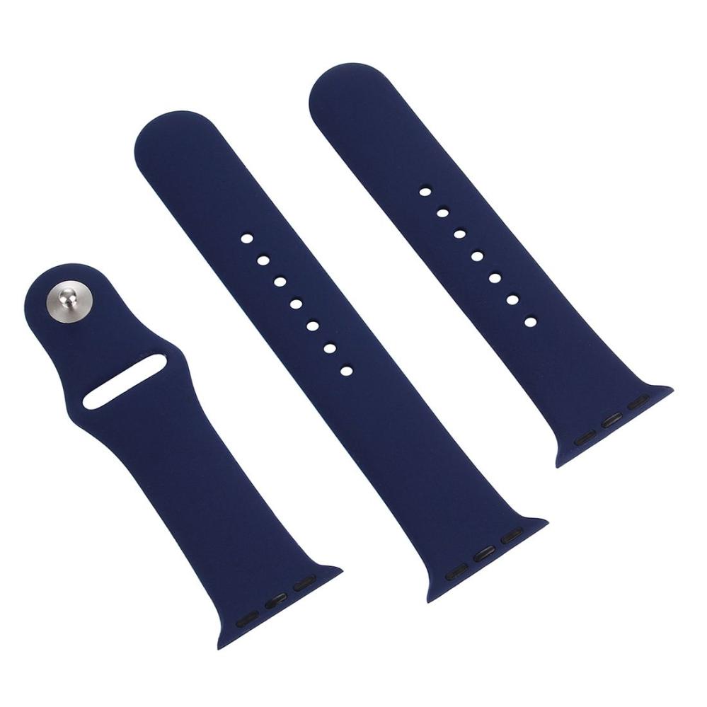 Armband för Apple Watch 38/40/41mm silikon Mörkblå