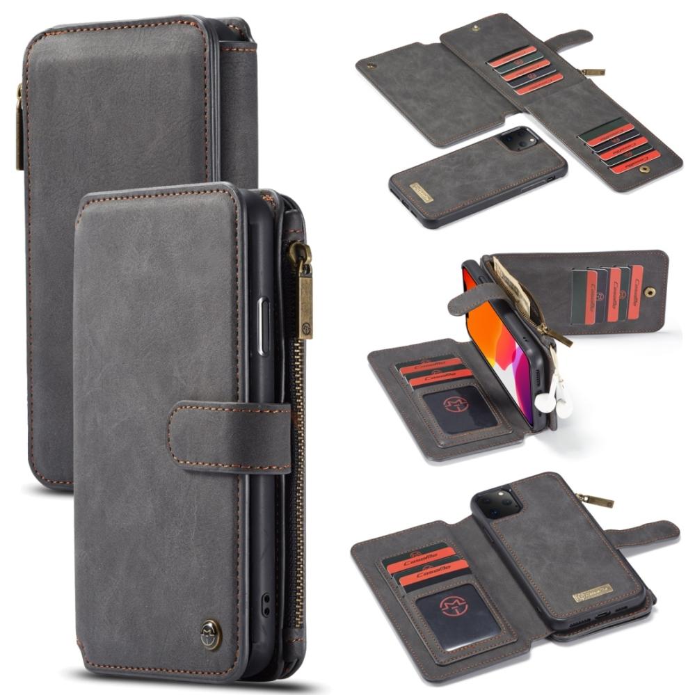CaseMe Plånboksfodral med magnetskal för iPhone 11 Pro Max Svart