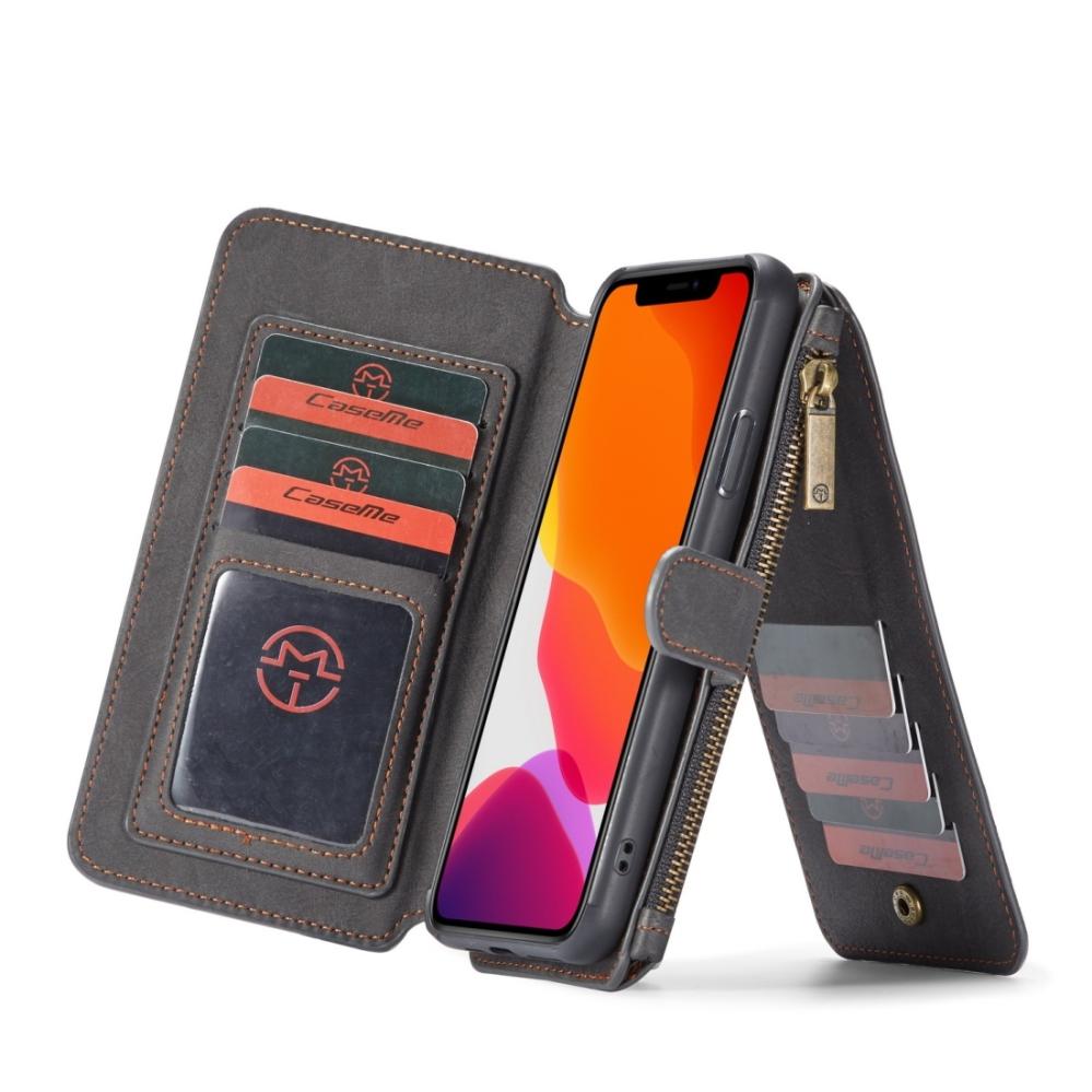 CaseMe Plånboksfodral med magnetskal för iPhone 11 Pro Max Svart