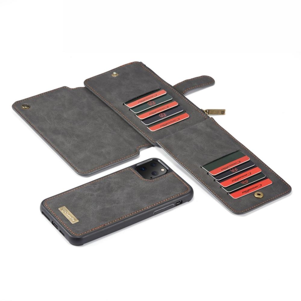 CaseMe Plånboksfodral med magnetskal för iPhone 11 Pro Max Svart