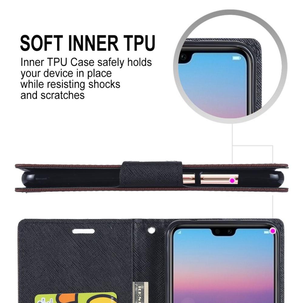 GOOSPERY För Huawei P20 Pro - Plånboksfodral med kortplatser av PU-läder