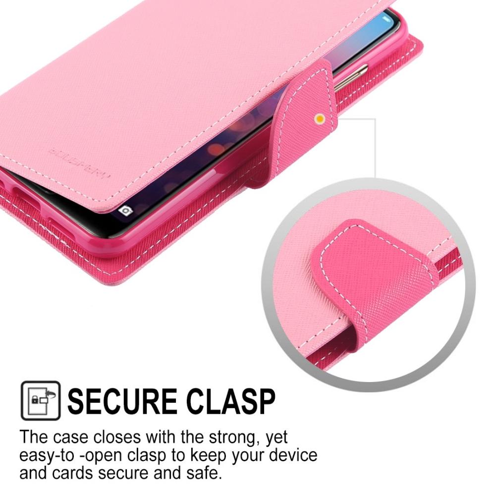 GOOSPERY För Huawei P20 Pro - Rosa Plånboksfodral med kortplatser