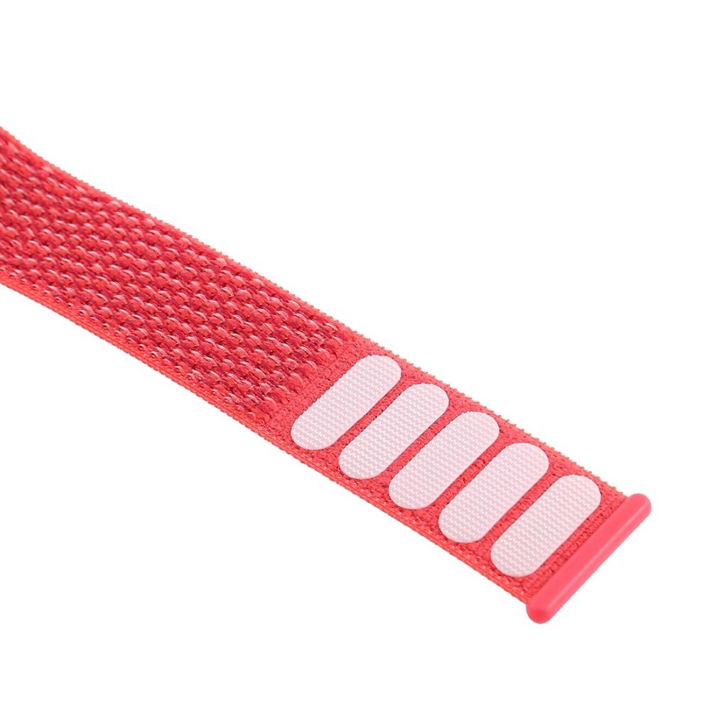 Nylonarmband Röd för Apple Watch 38/40/41mm med kardborreband