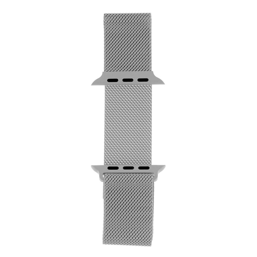Metallarmband Milanese Loop för Apple Watch 38/40/41mm Magnetisk Grå