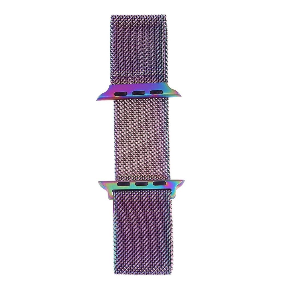 Metallarmband Milanese Loop för Apple Watch 38/40/41mm Rainbow
