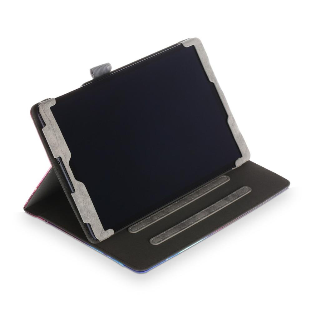  Fodral med sedelfack för Galaxy Tab A 10.1 (2019) med rymdmönster