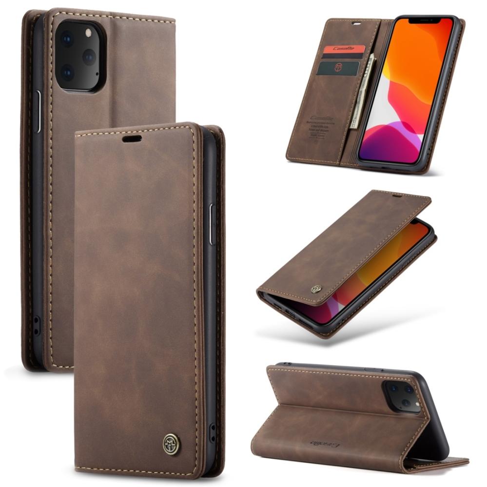 CaseMe Plånboksfodral med kortplats för iPhone 11 Pro Max Brun