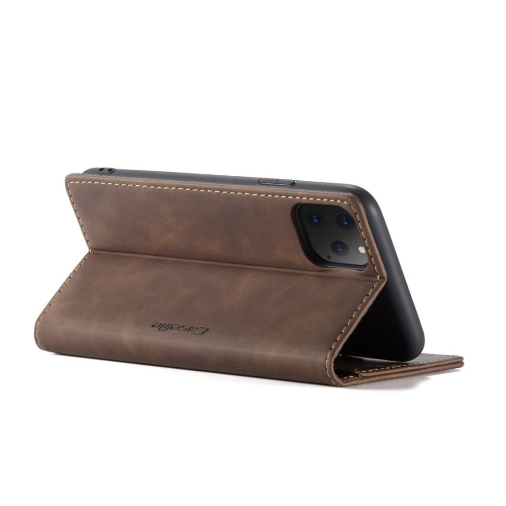CaseMe Plånboksfodral med kortplats för iPhone 11 Pro Max Brun