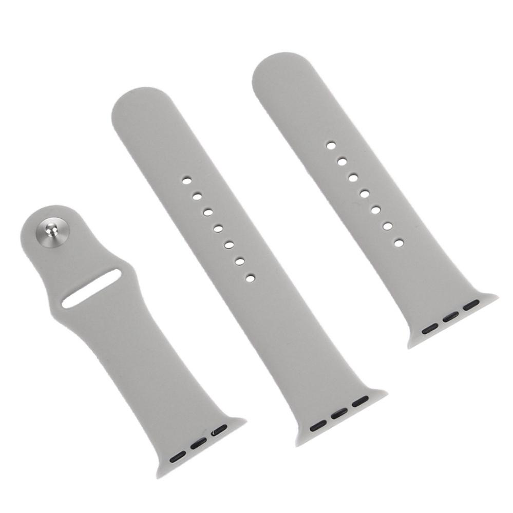 Armband för Apple Watch 38/40/41mm silikon Grå