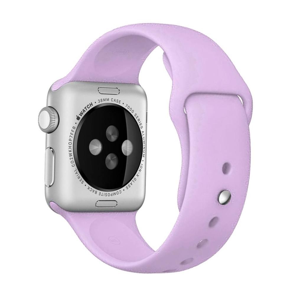 Armband för Apple Watch 38/40/41mm silikon Ljuslila
