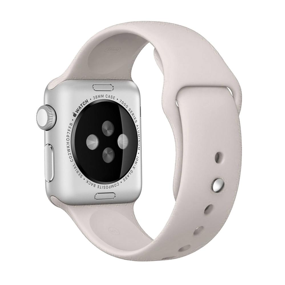 Armband för Apple Watch 38/40/41mm silikon Sandvit