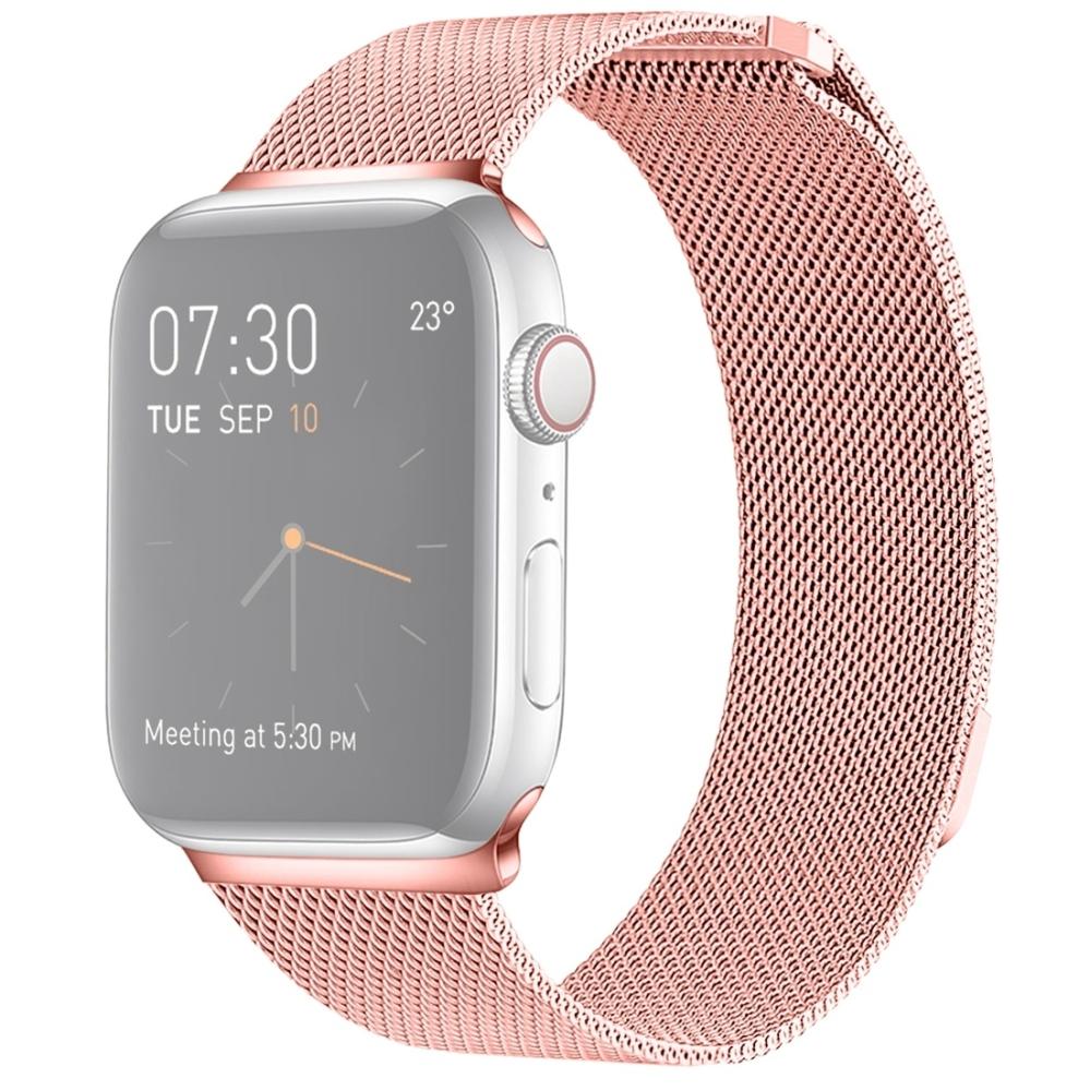 Metallarmband Milanese Loop för Apple Watch 38/40/41mm Rosa