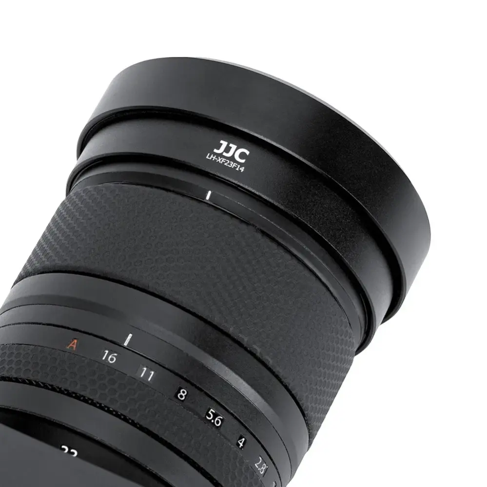  JJC LH-XF23F14 motljusskydd i metall för Fujifilm XF 23mm & 33mm f/1,4 R LM WR från Kamda – snabb leverans och trygg e-handel