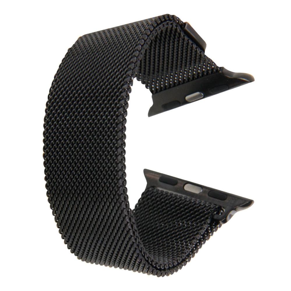 Armband för Apple Watch 38/40/41mm kedja Svart Magnetisk
