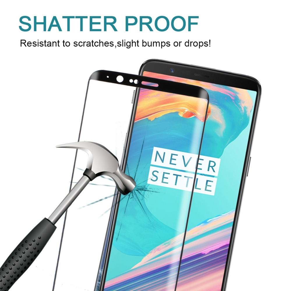 Skärmskydd 9H för OnePlus 5T med Svart ram