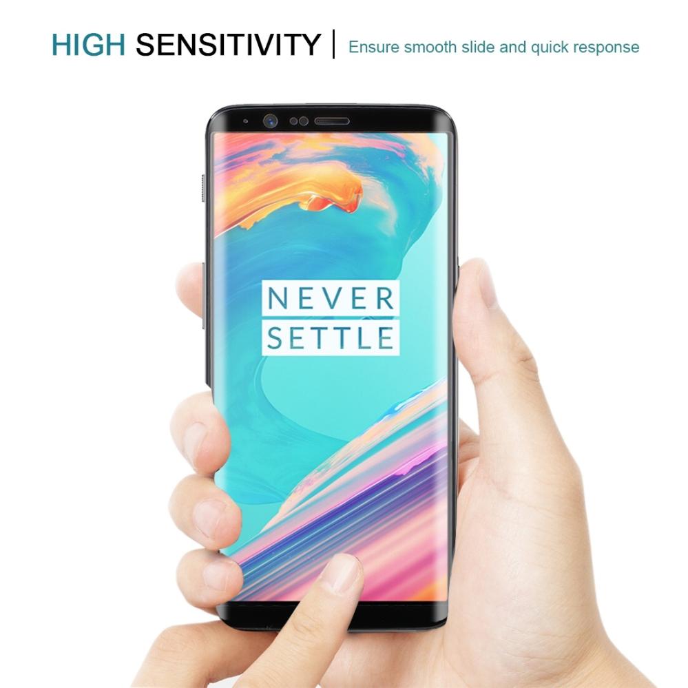 Skärmskydd 9H för OnePlus 5T med Svart ram