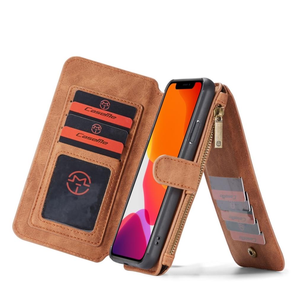 CaseMe Plånboksfodral med magnetskal för iPhone 11 Pro Brun