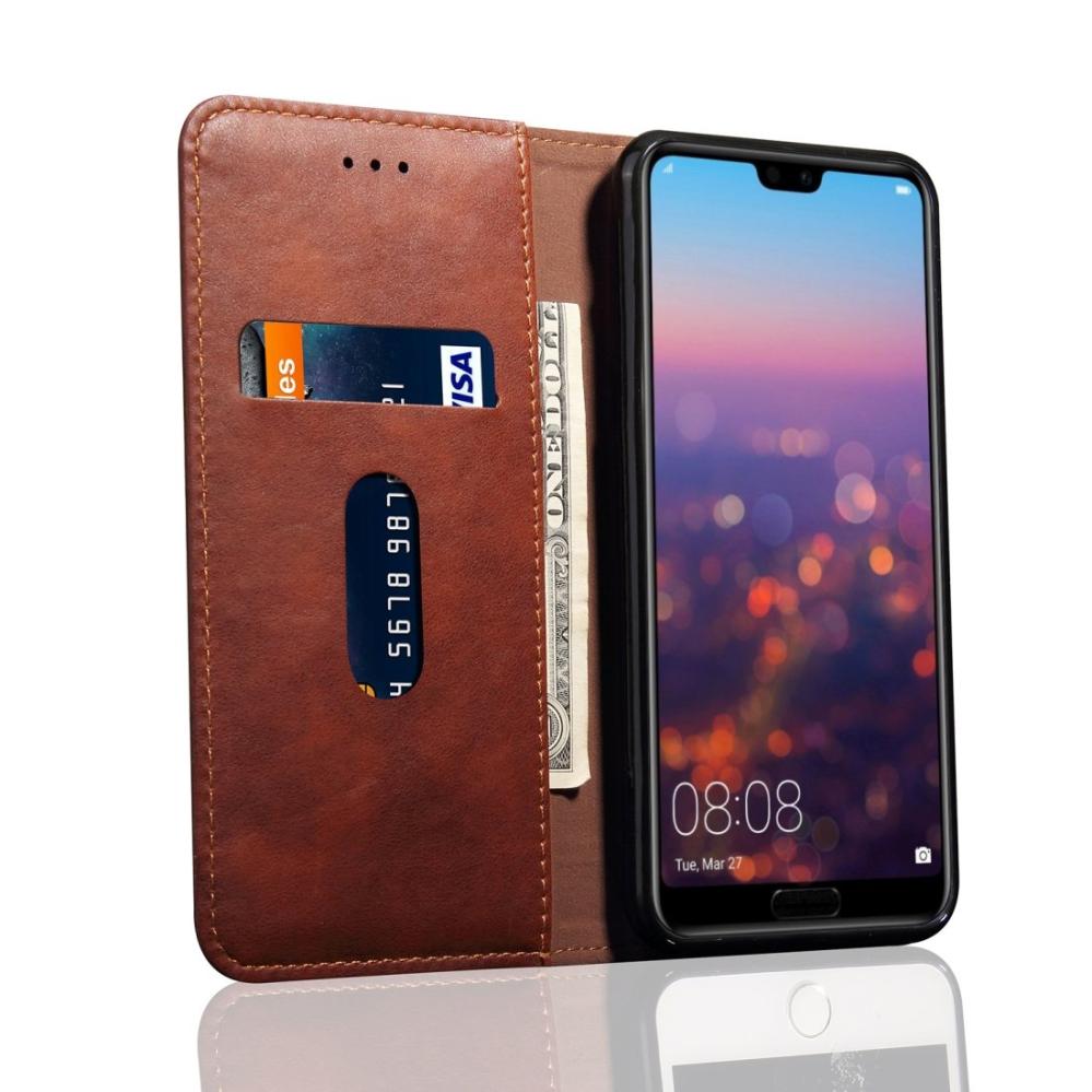  Plånboksfodral för Huawei Mate 20 Pro Cognacbrun
