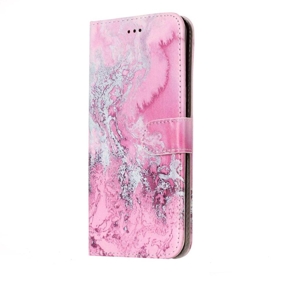 Plånboksfodral för Huawei P10 Lite - Rosa havsmönster